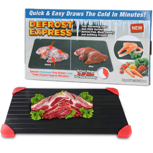 FreezEase ® Tabla Descongeladora Ultra-Rápida + Tijeras de Cocina SmartCutter Gratis