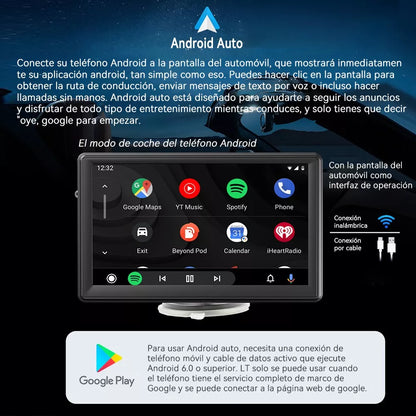 Producto Premium: Auto Pantalla Carplay (Android y Apple)  + Cámara de Reversa