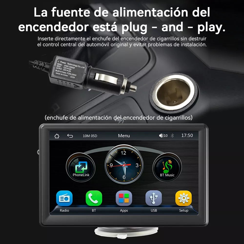 Producto Premium: Auto Pantalla Carplay (Android y Apple)  + Cámara de Reversa